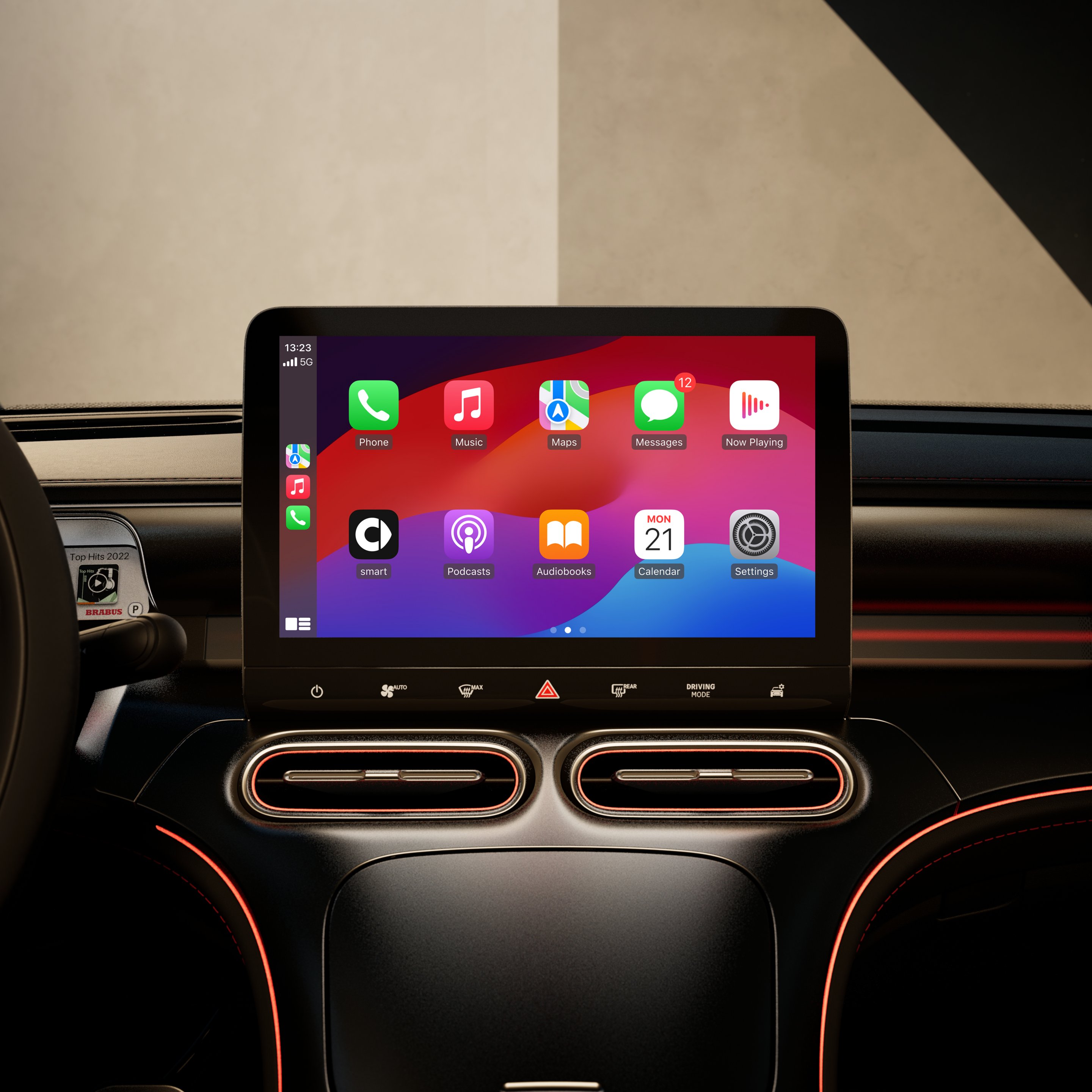 smart #1 écran central CarPlay
